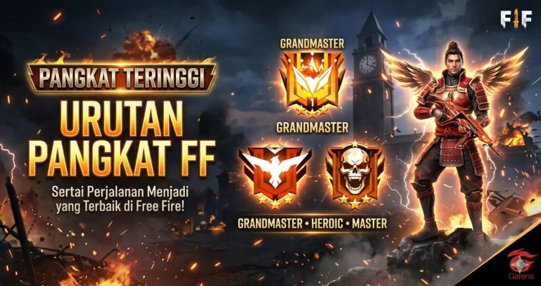 Apa Pangkat FF Tertinggi? Inilah Urutan Rank Selengkapnya!